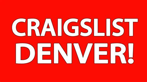 craigslist denver colorado